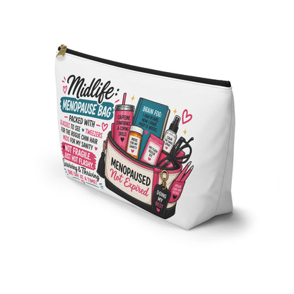Menopause Accessory Pouch — 'Midlife: Menopause Bag' Cosmetic Organizer