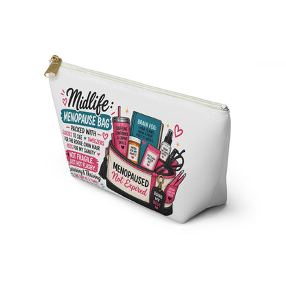 Menopause Accessory Pouch — 'Midlife: Menopause Bag' Cosmetic Organizer