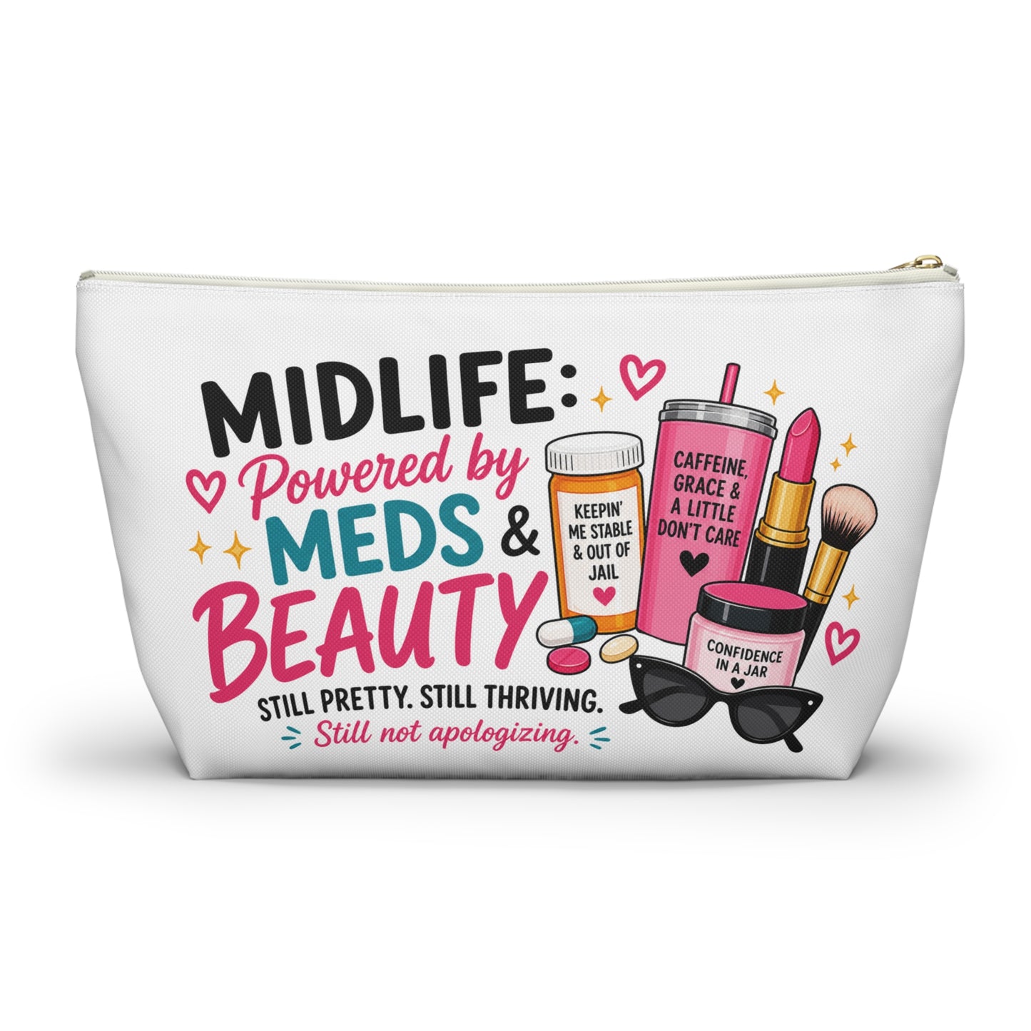 Accessory Pouch — Midlife Powered by Meds & Beauty Cosmetic Bag
