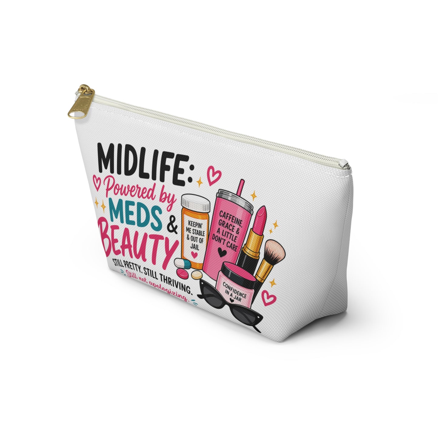 Accessory Pouch — Midlife Powered by Meds & Beauty Cosmetic Bag
