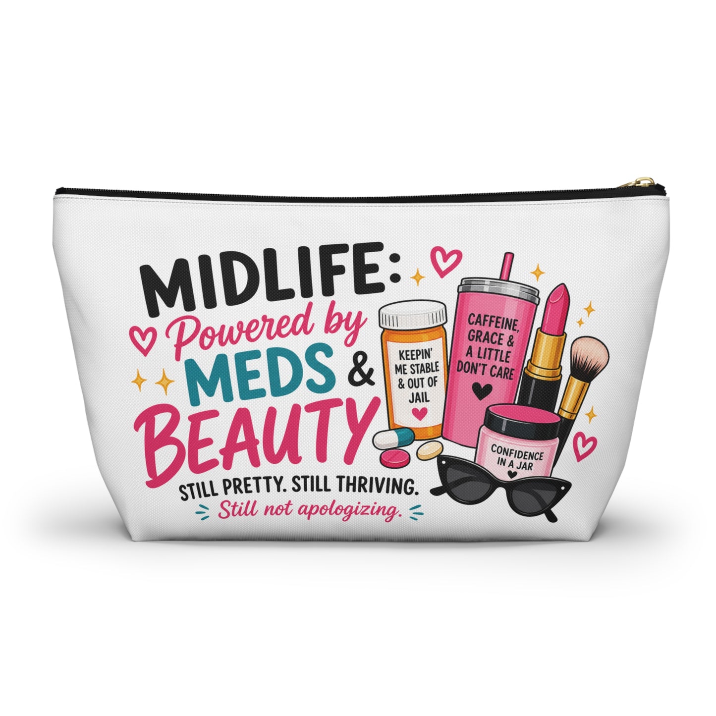 Accessory Pouch — Midlife Powered by Meds & Beauty Cosmetic Bag