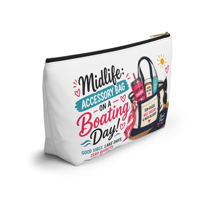 Midlife Accessory Pouch – “Accessory Bag on a Boating Day” Cosmetic Bag
