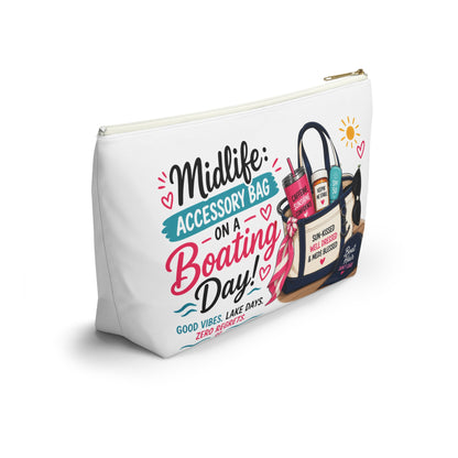 Midlife Accessory Pouch – “Accessory Bag on a Boating Day” Cosmetic Bag