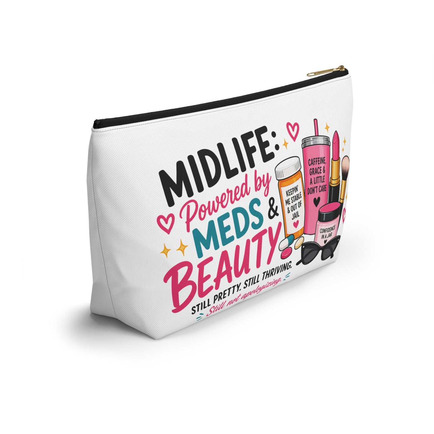 Accessory Pouch — Midlife Powered by Meds & Beauty Cosmetic Bag