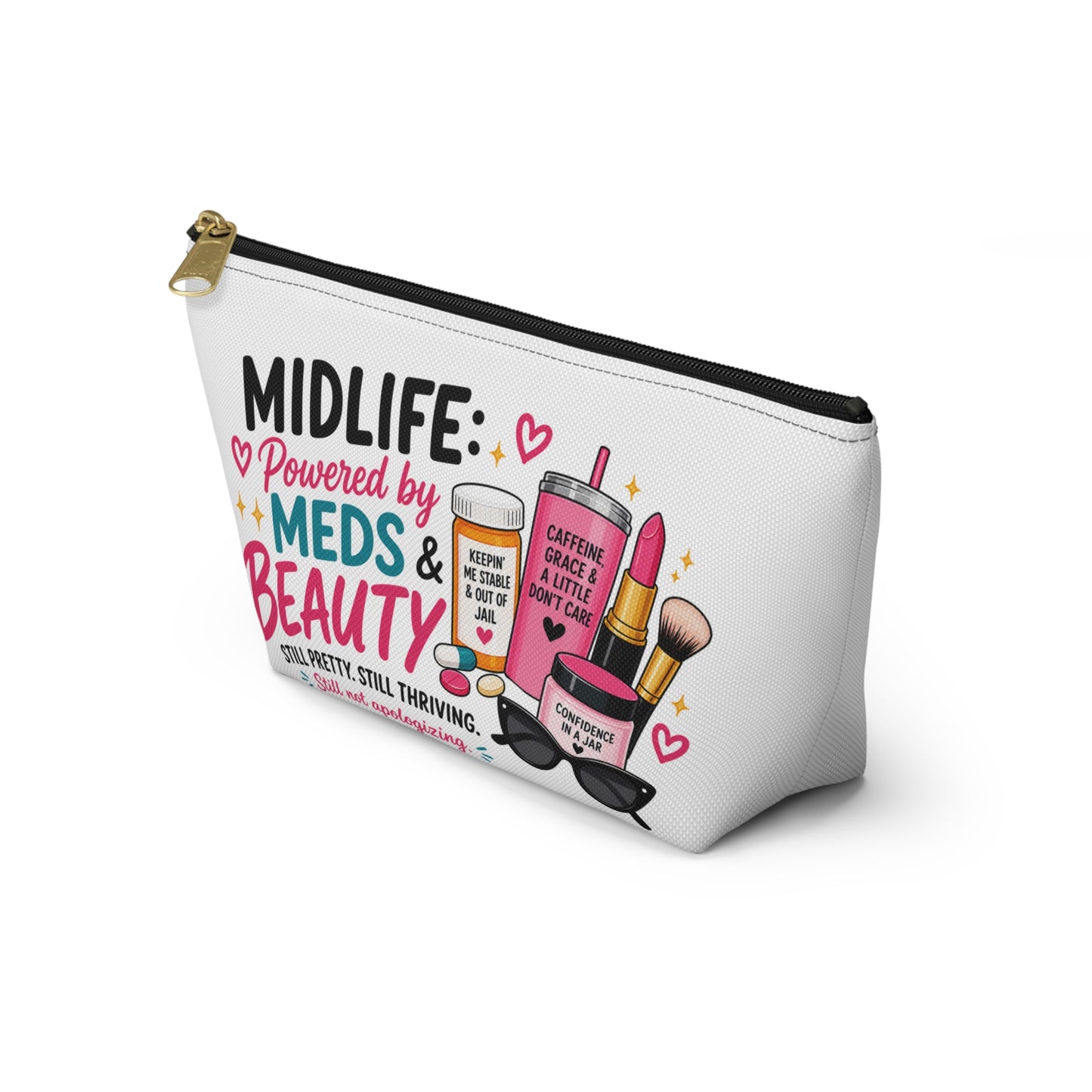 Accessory Pouch — Midlife Powered by Meds & Beauty Cosmetic Bag