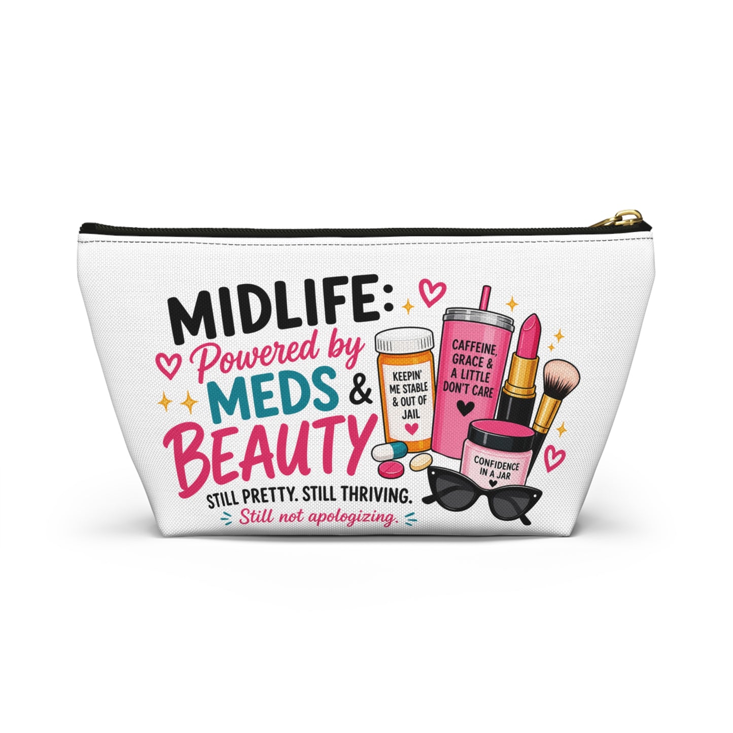 Accessory Pouch — Midlife Powered by Meds & Beauty Cosmetic Bag