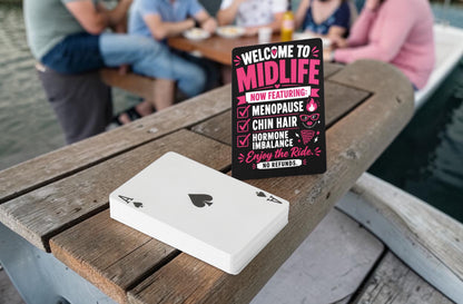 Welcome to Midlife Menopause Poker Playing Cards