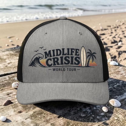 Midlife Crisis World Tour Trucker Cap - Embroided