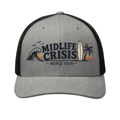 Midlife Crisis World Tour Trucker Cap - Embroided