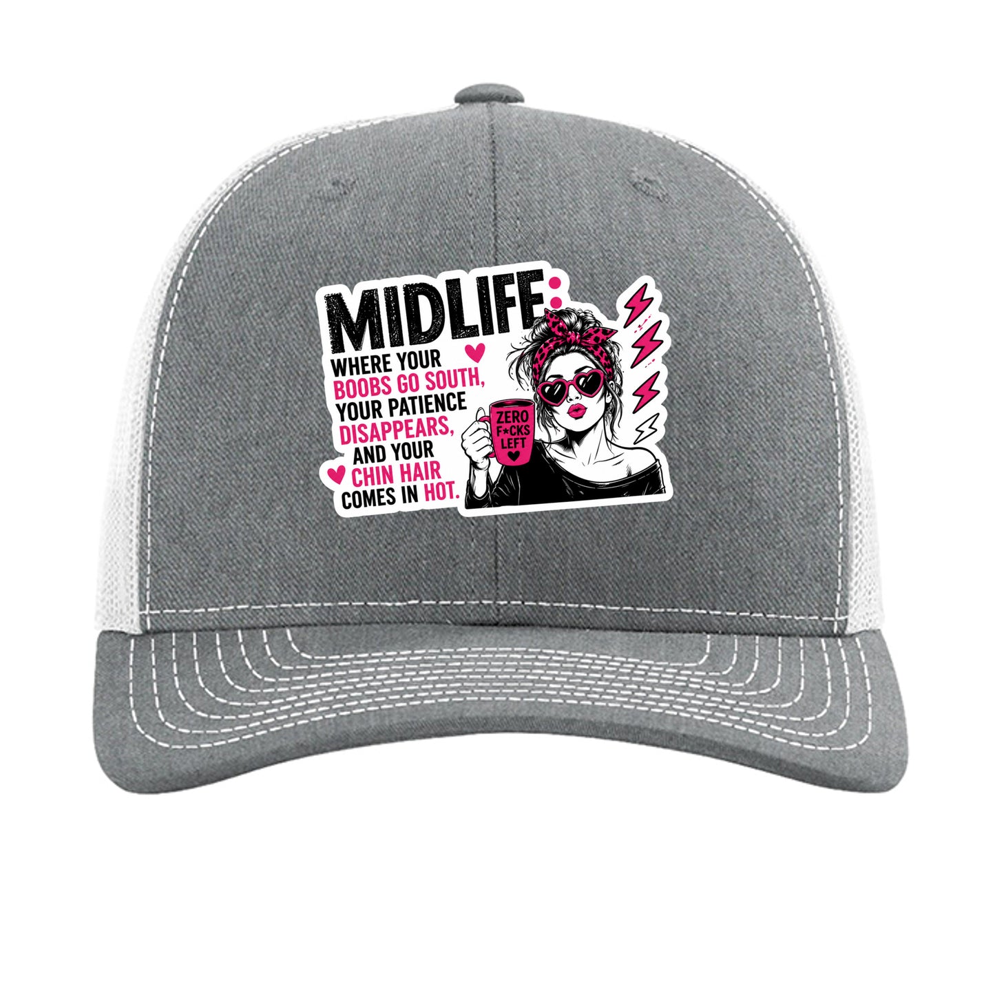 Heather Grey/ White - 112 - FRONT