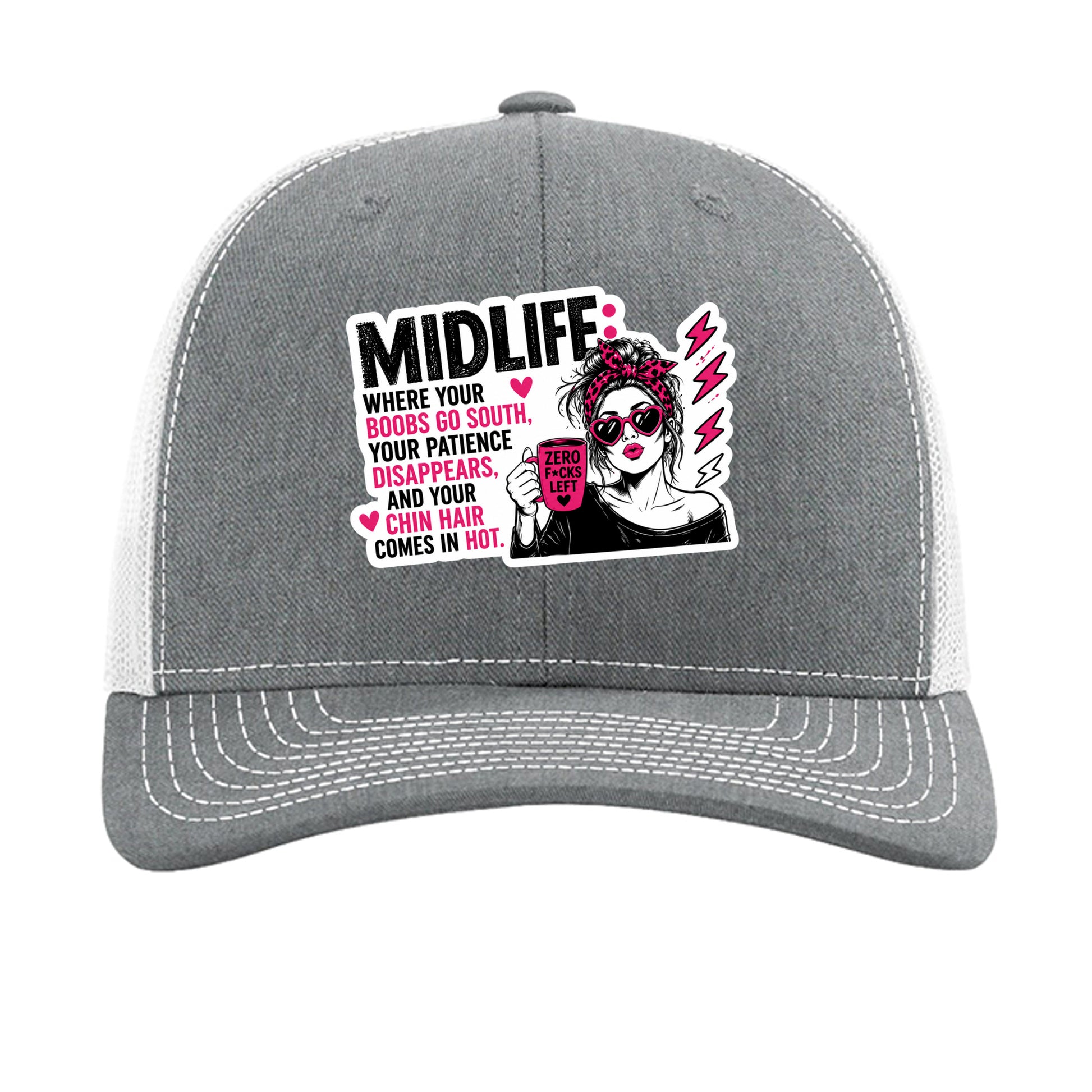 Heather Grey/ White - 112 - FRONT