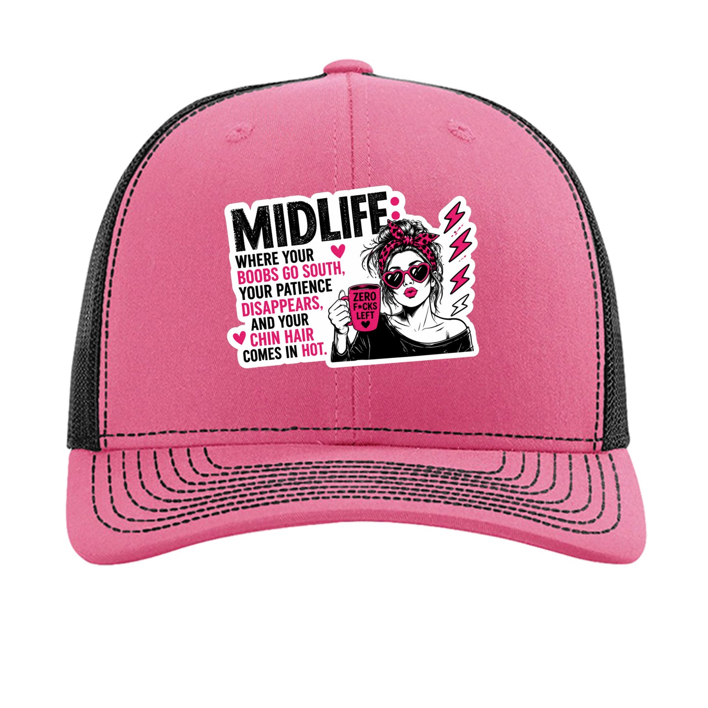 Hot Pink/ Black - 112 - FRONT