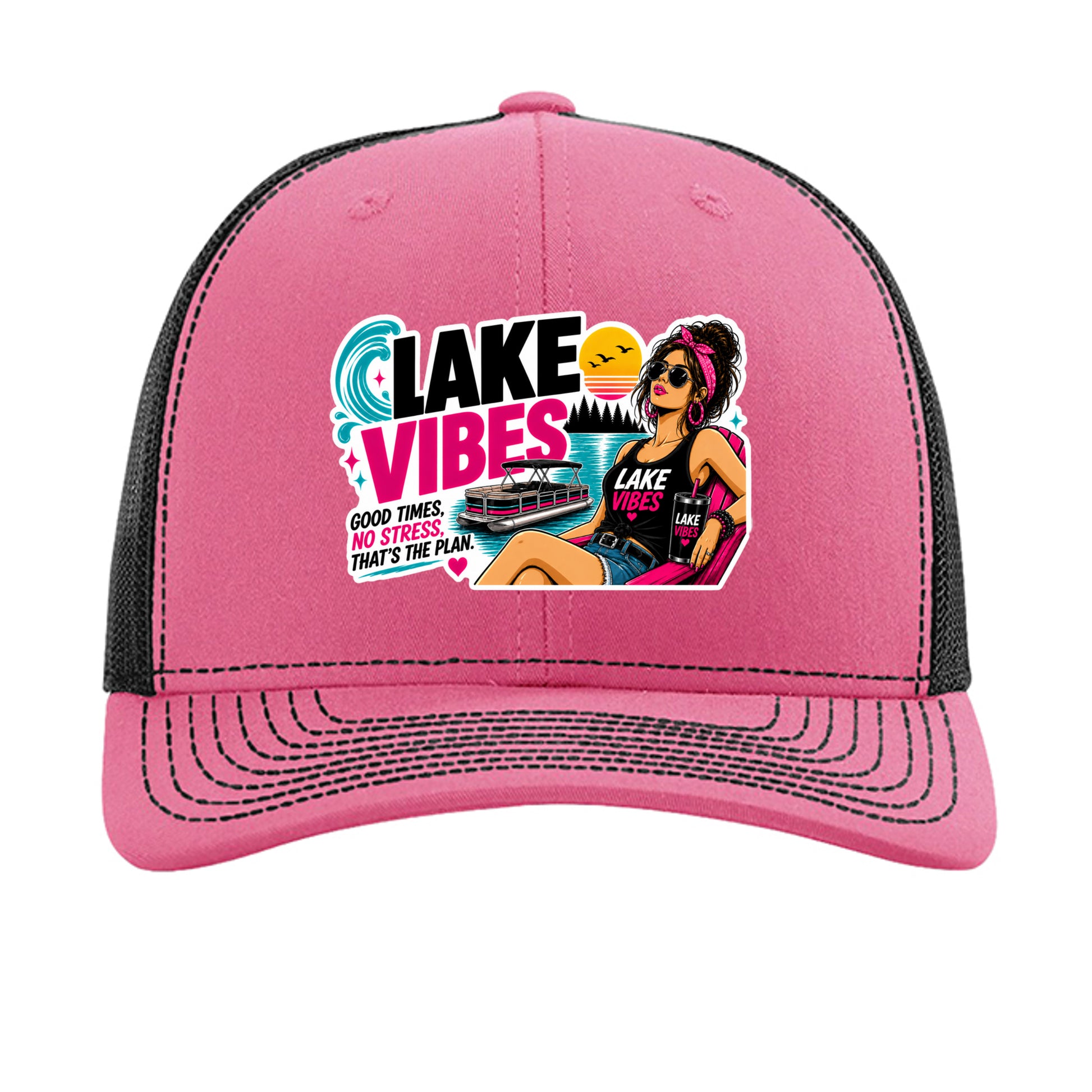 Hot Pink/ Black - 112 - FRONT