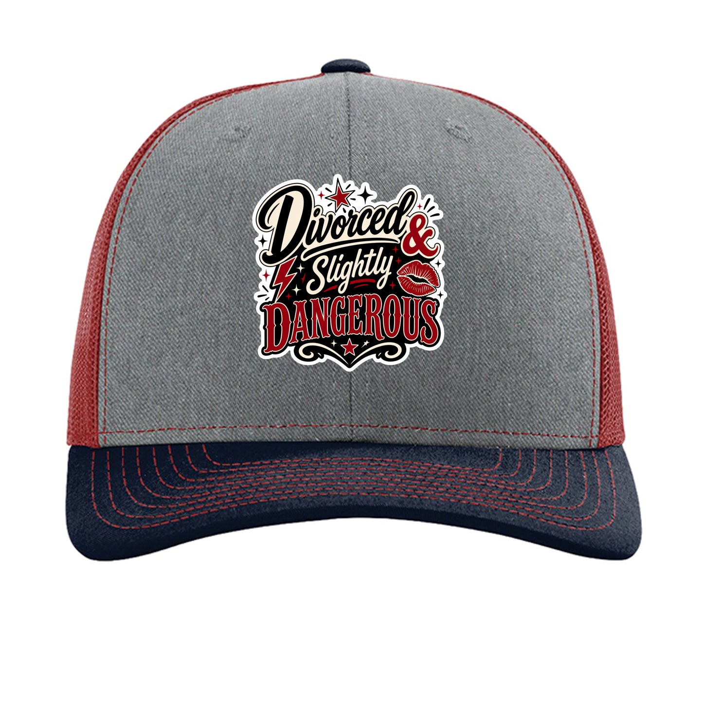 Heather Grey/ Cardinal/ Navy - 112 - FRONT