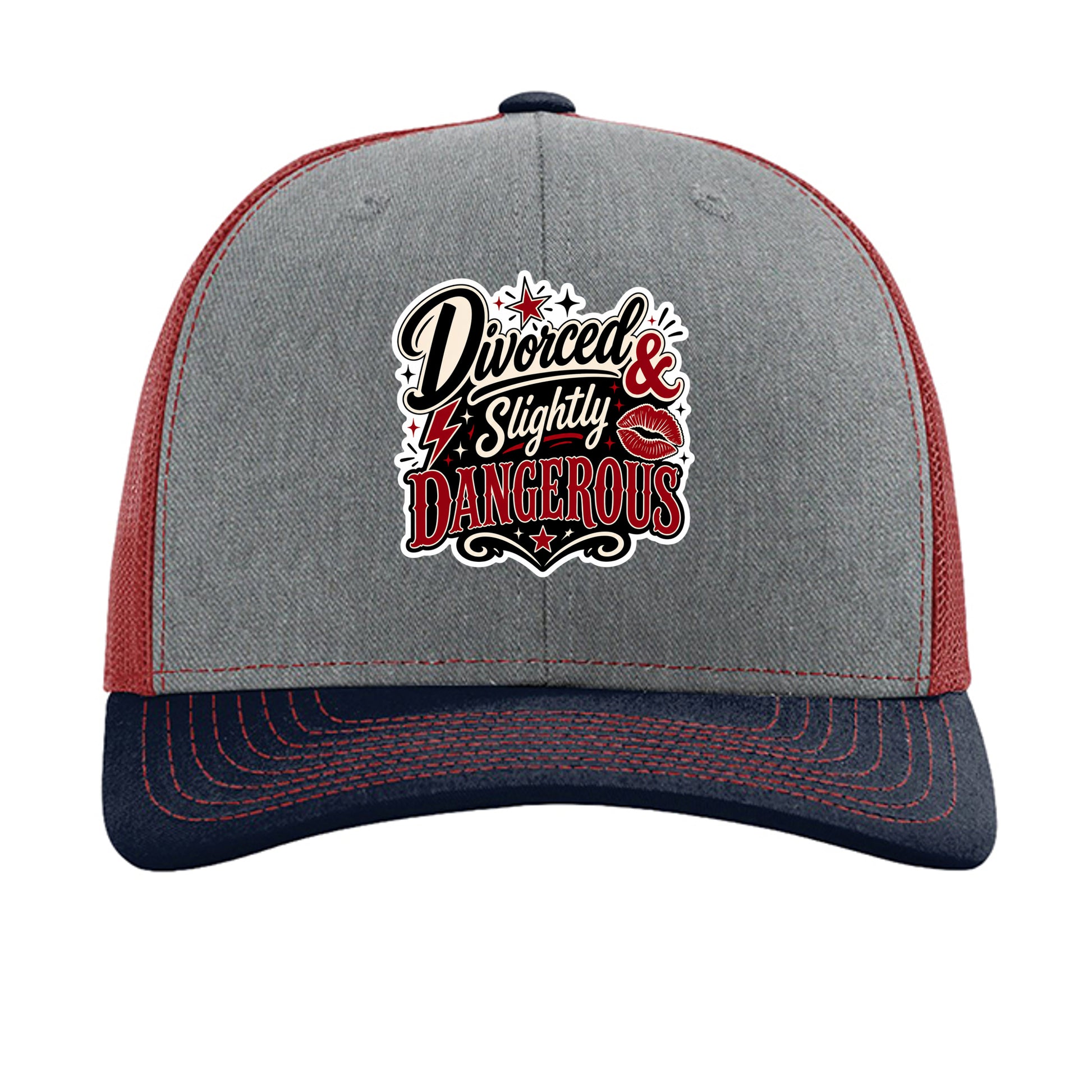 Heather Grey/ Cardinal/ Navy - 112 - FRONT