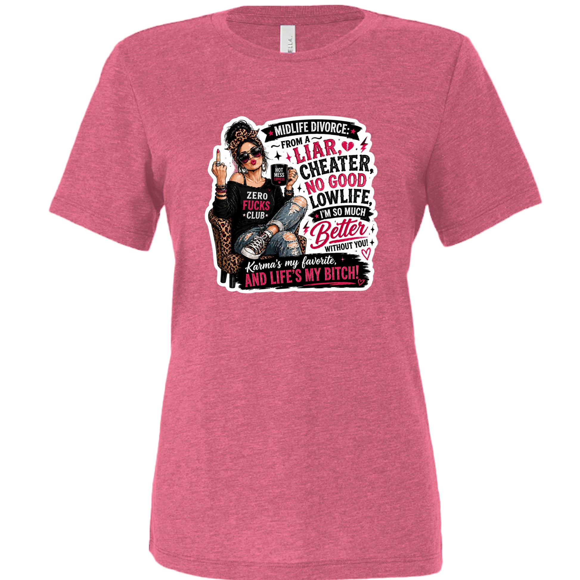 Char Pink Triblend - 6413 - FRONT