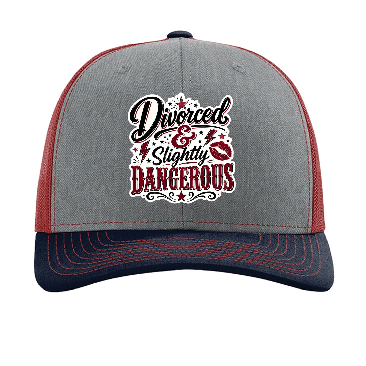 Heather Grey/ Cardinal/ Navy - 112 - FRONT