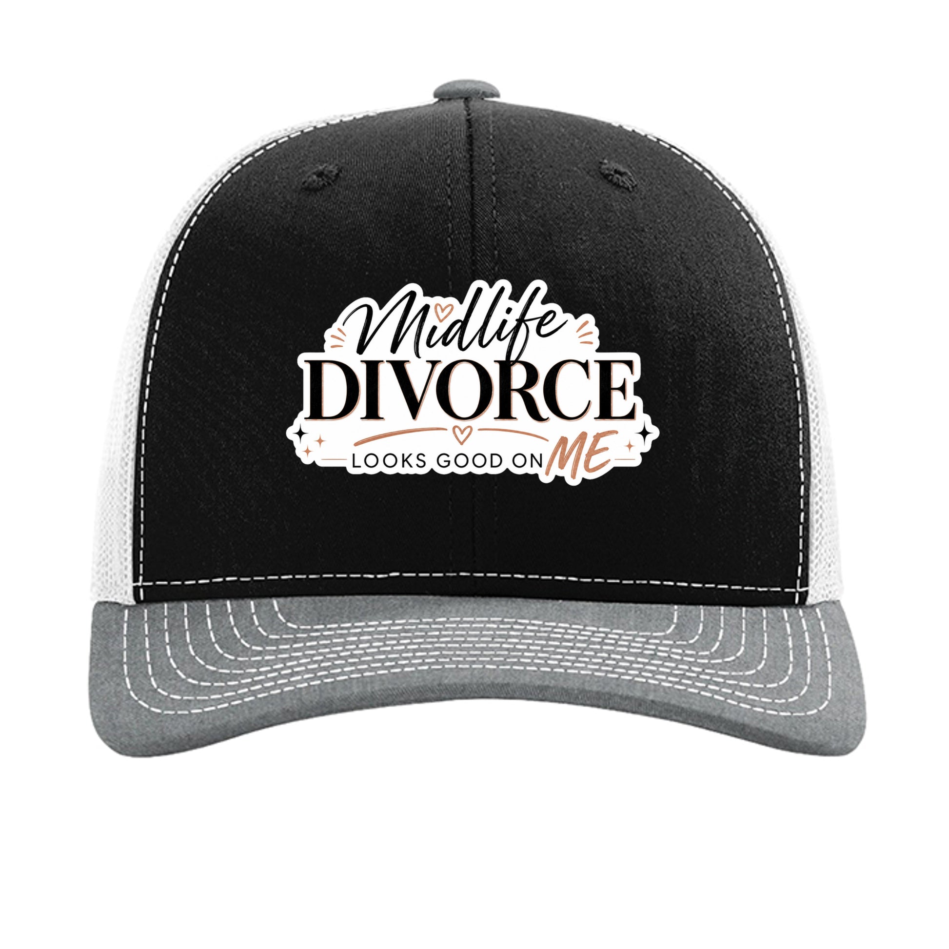 Black/ White/ Heather Grey - 112 - FRONT