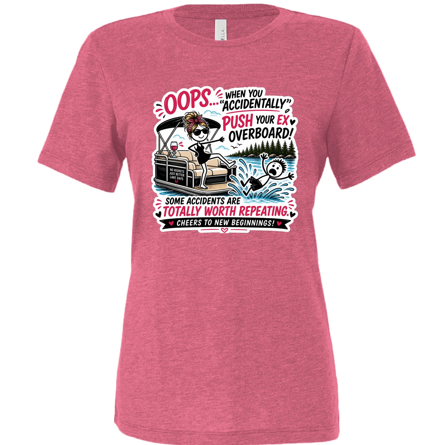 Char Pink Triblend - 6413 - FRONT